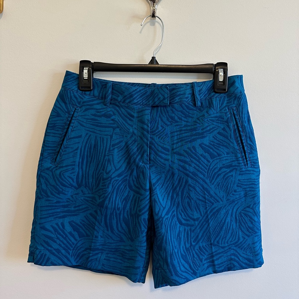 Lady Hagen Blue Zebra Print Golf Shorts
